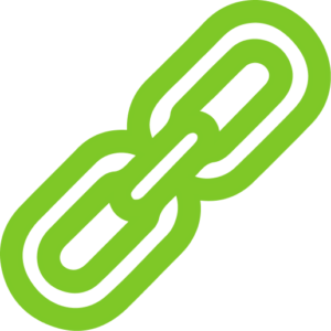 JPS green icon displaying strong links embodying end-to-end expertise